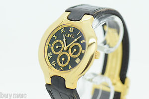 TOP EDLE EBEL LICHINE CHRONOGRAPEN AUTOMATIK UHR IN 18K GOLD 38MM