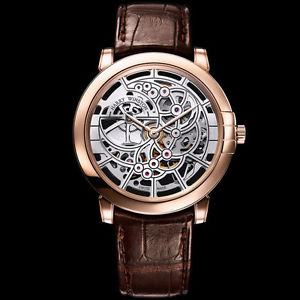 Harry Winston Ultra Thin Midnight Skeleton In Rose Gold 42mm Ref: 450/MAS42RL.W