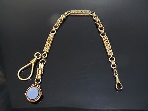 Alte Taschenuhrkette 560 Gold ca. 52,4g