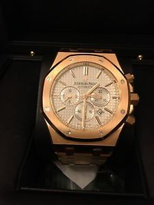 Audemars Piguet Men Royal Oak 41mm Chrono Rose Gold  26320OR.OO.1220OR.02