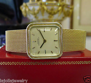 Mens Vintage Girard Perreguax 14K Gold Dress Watch Circa 1960's