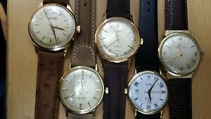 5 GOLD WATCHES