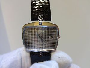 VINTAGE MERCEDES SOLID 18K GOLD AUTOMATIC WATCH WITH DATE (WATCH VIDEO)