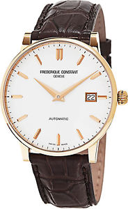 Frederique Constant Men's FC-316V5B9 Slim Line Rose Gold Automatic Watch