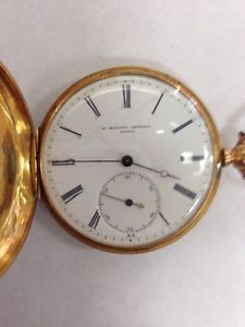 H Mathey Peytieu 18k Pocket Watch