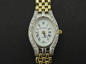 Ladies Geneve .60ct Diamond 14KY Gold Swiss Watch