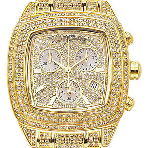 Joe Rodeo Chelsea 13.00 ct Iced Out Diamond Womens Yellow Gold Watch JCHE4