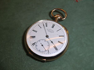 schöne antike Uhr Taschenuhr System Glashütte SS&C Gold 14 k Hofuhrenm. München