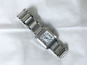 LADIES WATCH 65g 18K WHITE GOLD GENEVE, QUARTZ, SAPPHIRE CAB