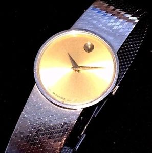 MOVADO CUSTOM ONE OF A KIND LADIES WATCH  14KT GOLD    j87