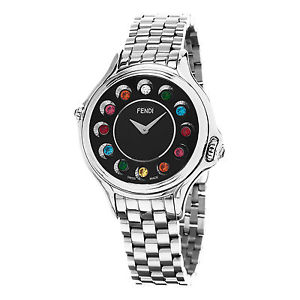 Fendi Women's F107031000T05 Crazy Carats Swiss Quartz Silver Watch