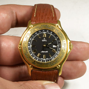 Vintage Men's Ebel Voyager World Time Automatic Watch