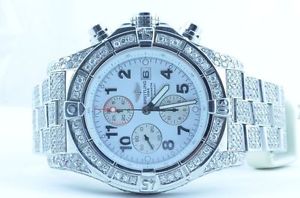 BREITLING SUPER AVENGER CRONOGRAFO UOMO OROLOGIO ACCIAIO 48MM A13370 TUTTO