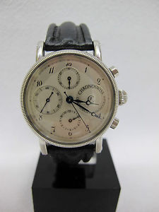 CHRONOSWISS CH7523 - 468 Chronograph Chronometer Automatik Stahl Armbanduhr Uhr