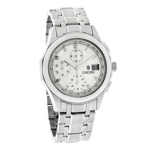 Concord Ventu Mens Silver Dial Swiss Chronograph Automatic Watch 0310177