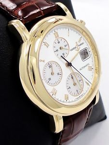 ULYSSE NARDIN SAN MARCO 18K YELLOW GOLD CHRONOGRAPH WATCH 431-77