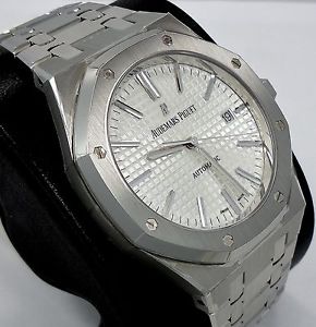 AUDEMARS PIGUET BRAND NEW ROYAL OAK 41mm SILVER DIAL 17K 15400ST.OO.1220ST.02