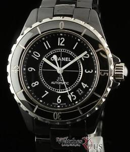 Chanel J12 Unisex H0685 38mm Black Ceramic Black Automatic 2Yr Warranty #1472
