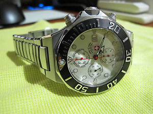 CX Swiss Military 12000Feet Silver Dial Automatic Chronograph ETA 7750 Valjoux image 1