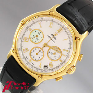 EBEL 1911 - Chronograph - 18K Gelbgold - Ref 8134901 - Automatik - 90,2g -von 92