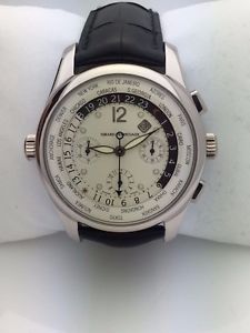 GIRARD PERREGAUX WATCH WW.TC WORLD TIMER REF 4980 CHRONOGRAPH 18K WHITE GOLD