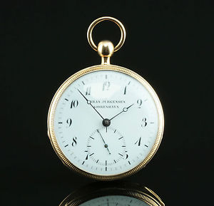 Urban Jürgensen ¼ Repetition 1831 Vorzügliche 18k Gold Taschenuhr pocket watch