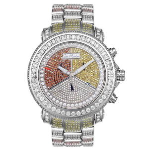 Joe Rodeo Diamant Herren Uhr - JUNIOR silber 17.25 ctw