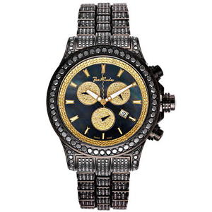 Joe Rodeo Diamant Herren Uhr - MASTER PILOT schwarz 26.7 ctw