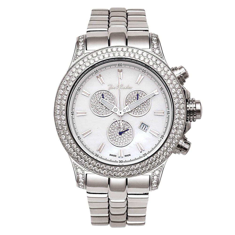 Joe Rodeo Diamant Herren Uhr - MASTER PILOT silber 7 ctw