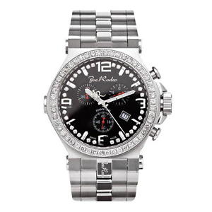 Joe Rodeo Diamant Herren Uhr - PHANTOM silber 3.25 ctw