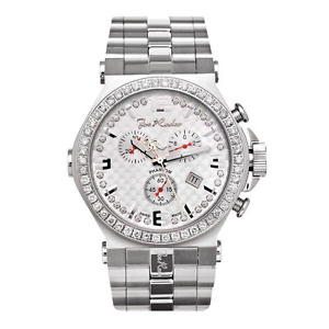 Joe Rodeo Diamant Herren Uhr - PHANTOM silber 3.25 ctw