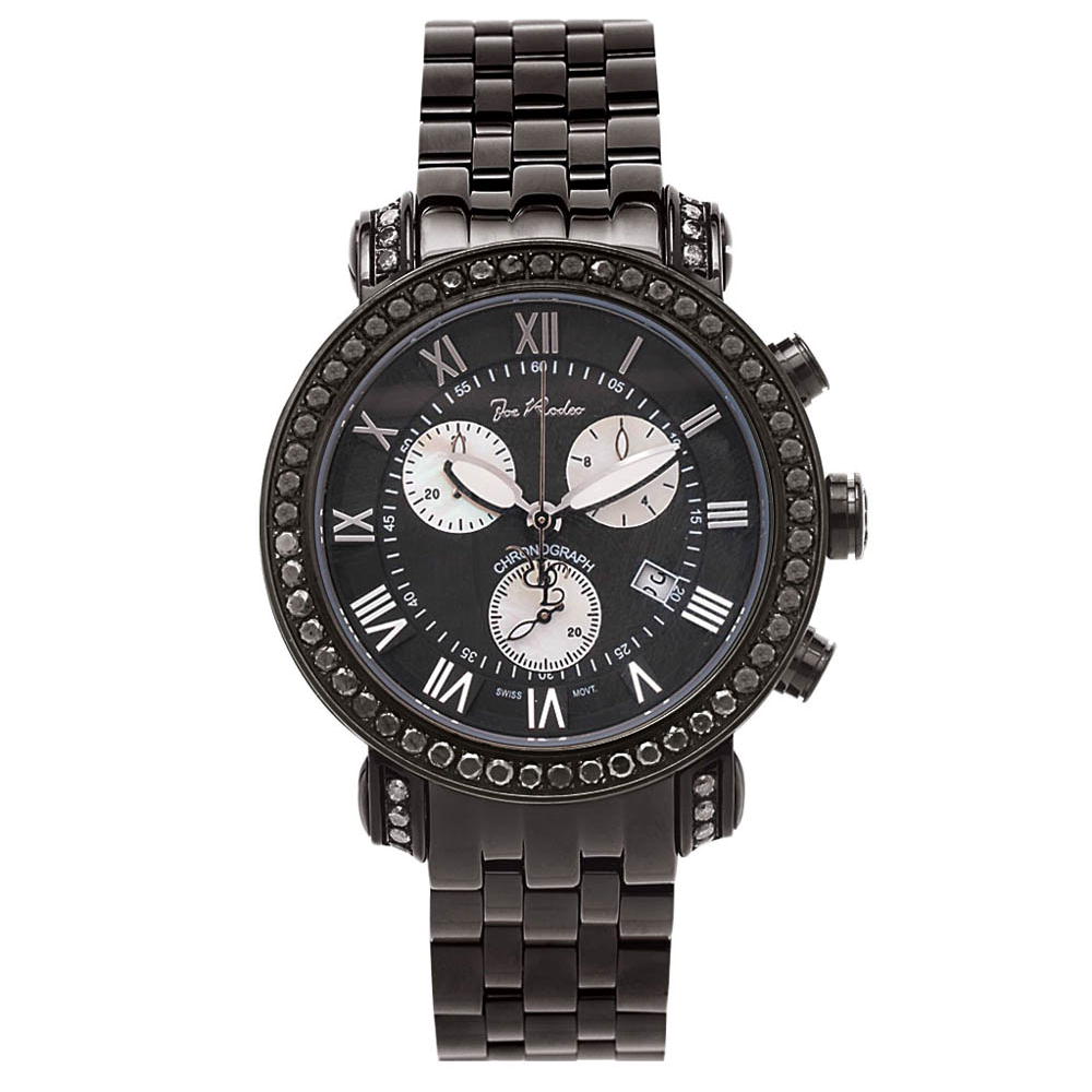 Joe Rodeo Diamond Men's Watch - CLASSIC black 5.25 ctw