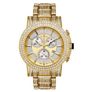 Joe Rodeo Diamond Men's Watch - TROOPER gold 14.5 ctw