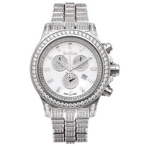 Joe Rodeo Diamant Homme Montre - MASTER PILOT argent 26.7 ct
