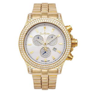 Joe Rodeo Diamant Homme Montre - MASTER PILOT or 7 ctw