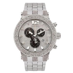 Joe Rodeo Diamant Homme Montre - BROADWAY argent 5 ctw