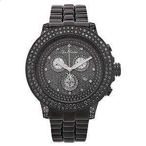 Joe Rodeo Diamant Homme Montre - PILOT noir 5.85 ctw
