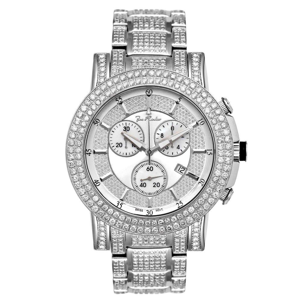 Joe Rodeo Diamant Homme Montre - TROOPER argent 14.5 ctw