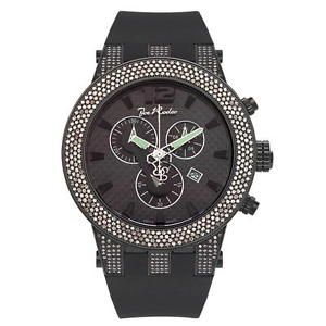 Joe Rodeo Diamant Homme Montre - BROADWAY noir 5 ctw