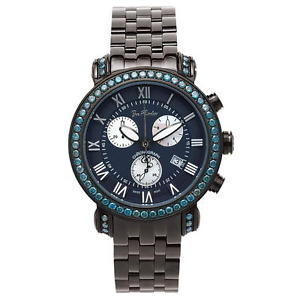 Joe Rodeo Diamant Homme Montre - CLASSIC noir 5.5 ctw
