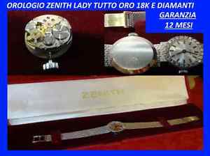 Orologio Zenith lady donna interamente oro 18k  con diamanti