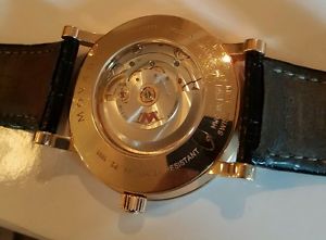 Movado Red Label Solid 18K Rose Gold Men's Watch XL 42MM Limited Edition RARE!!!