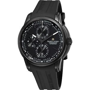 Maurice Lacroix PT6188-SS001-331 Pontos Automatic Watch, ETA Valjoux 7750, Bl...