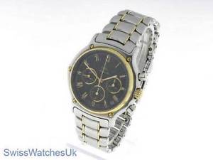 EBEL 1911 BTR CHRONOGRAPH GENTS WATCH STAINLESS STEEL & GOLD AUTOMATIC WATCH