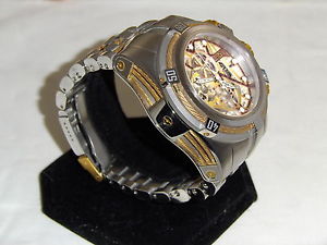 Invicta Reserve 13663 Bolt Zeus Swiss Dubois Depraz 14K Gold Cables Mens Watch