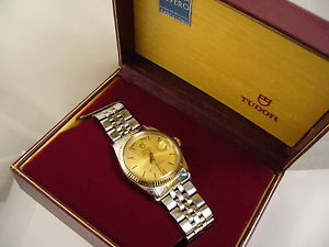 Tudor Rolex Oyster Prince Date-Day Stainless 18K Gold    94613
