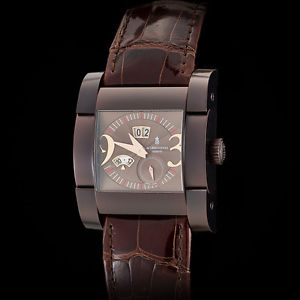 de Grisogono "Novantatre" in 18K Brown Gold Men's Auto. Calendar.  Very rare