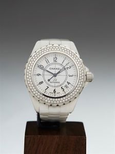 CHANEL J12 DIAMONDS STAINLESS STEEL WATCH H0969 38MM - RRP £11,425 - W2460