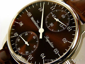 MEISTERSINGER Singulator Stahl braun Handaufzug  Ref. MS0109. NEU!