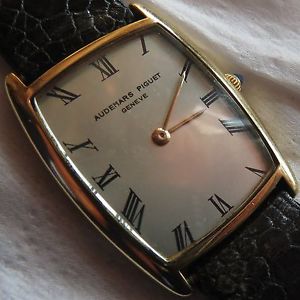 Audemars Piguet mens wristwatch 18K solid gold case load manual